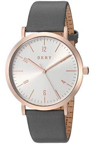 Dkny Reloj De Cuarzo Para Mujer En Acero Inoxidable Y Cuero