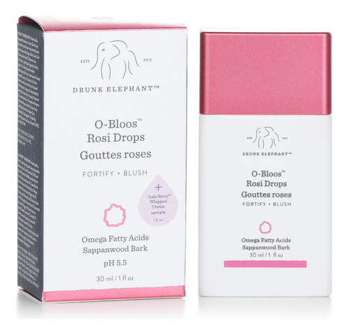 Rubor Liquido O-bloos Rosi Glow Drops Drunk Elephant - Tipo de piel Todo tipo de piel