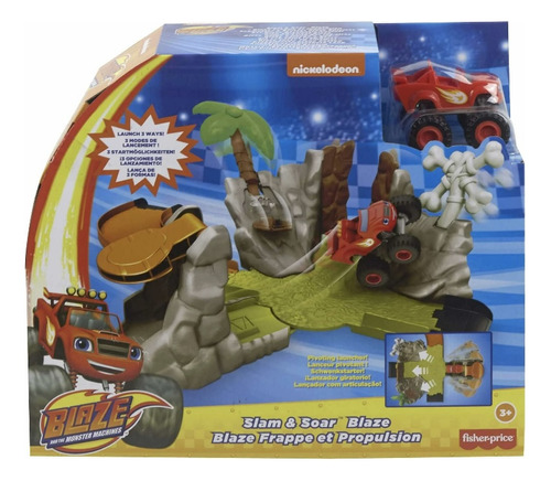 Pista Blaze Y Monster Machines Golpe Y Choque Carro 1:64