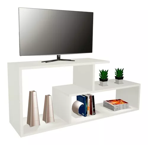 Mueble Tv Moderno Flotante Con Panel Lacado Ref: Mural22