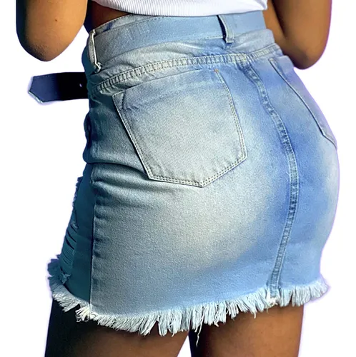 Comprar saia sale jeans barata