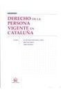 Libro Derecho De La Persona Vigente En Cataluña