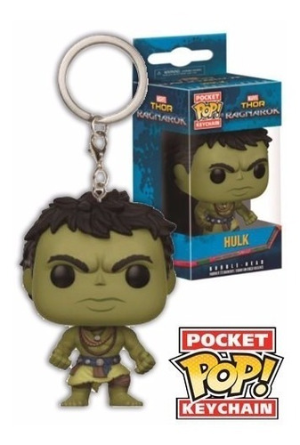 Funko Pocket Pop Hulk Thor Ragnarok Llavero Figura Muñeco