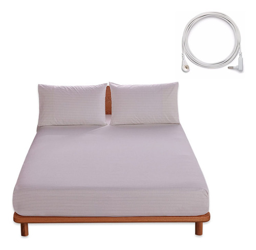 Sábanas De Tierra King Grounidng 15 Pies Earthing Blanco Diseño De La Tela
