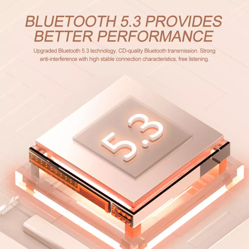 Fone De Ouvido Invisível Sem Fio Com Bt 5.3