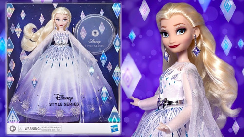 Muñeca Frozen 2 Elsa Disney Style Series Holiday Colección