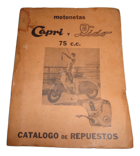 Capri - Lido Motoneta 75cc Catalogo De Repuestos (Usado)
