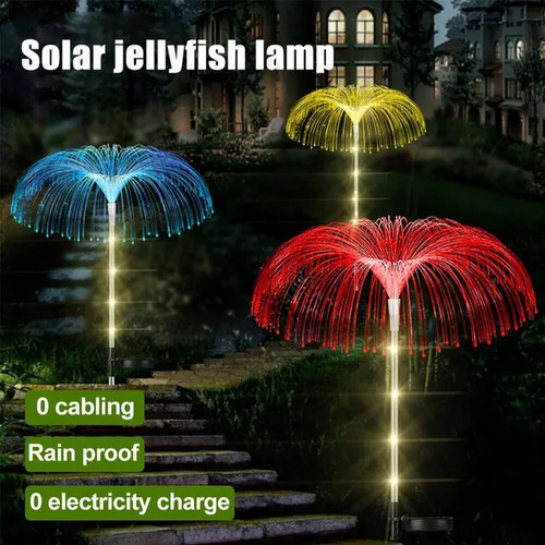 Luces Solares Navideñas Con Medusas Para Exteriores, 2 Unida