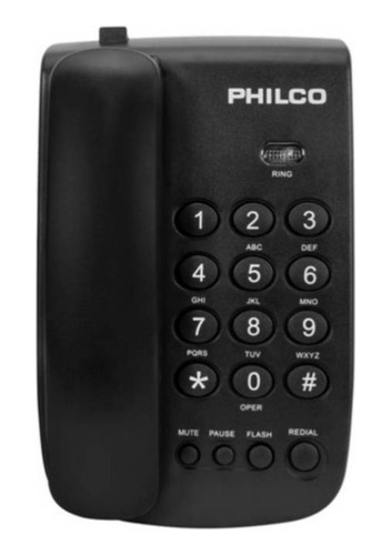 Teléfono Sobremesa Philco Blanco Y Negro