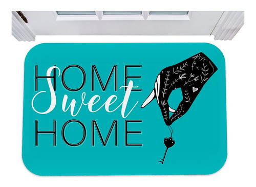 Capacho Home Sweet Home Chave Tapete Para Porta 40x60