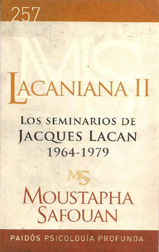 Libro Lacaniana Ii Los Seminarios De Jacques Lacan 1964-1979
