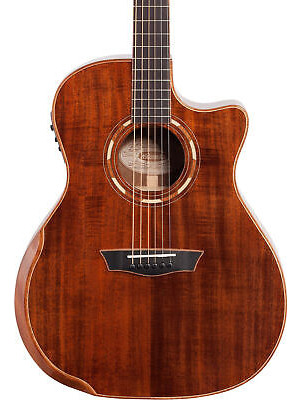 Washburn G55ce Comfort All Koa Grand Auditorium Electric Eea