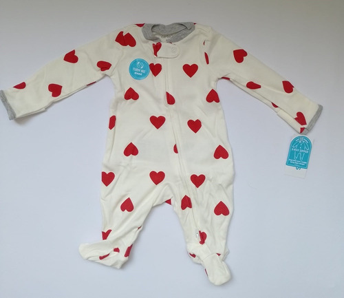 Ropa Para Bebe Carter´s Pijama Niña Corazón Impreso 