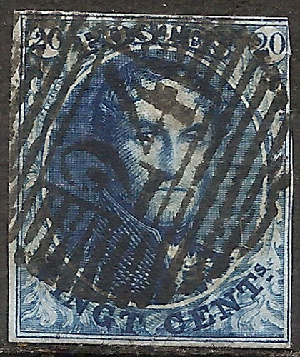 Bélgica Yv 4 Año 1849 Joya! Catálogo $$$ Con Filigrana 