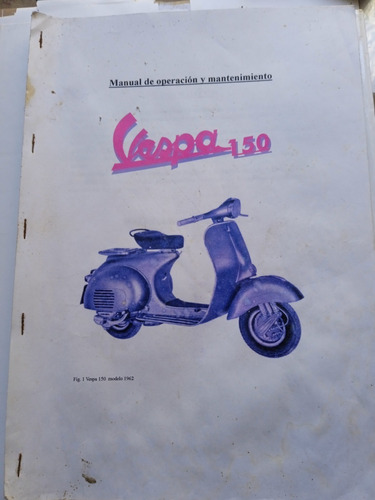 Libro Catalogo Manual De Moto Vespa