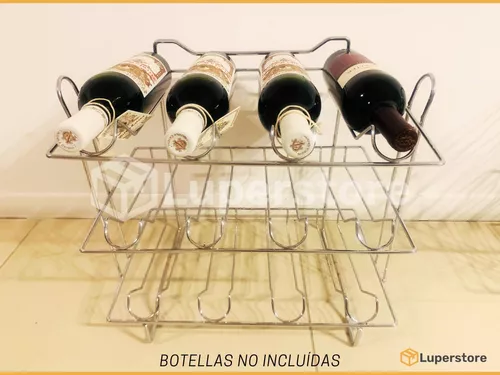 Bodega Cromada Cava Vinoteca Organizador Vinos 12 Botellas