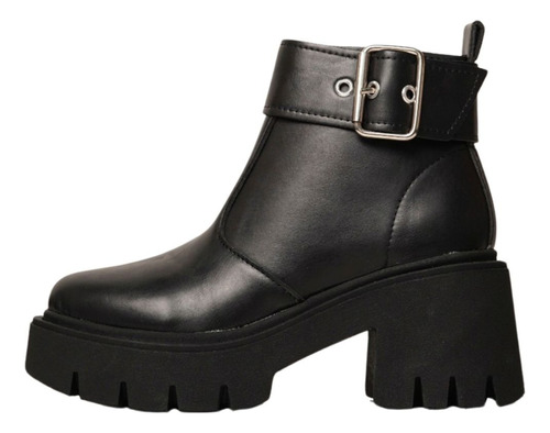 Botas Afrika Penelope Mujer Cuero Ecologico Plataforma Baja