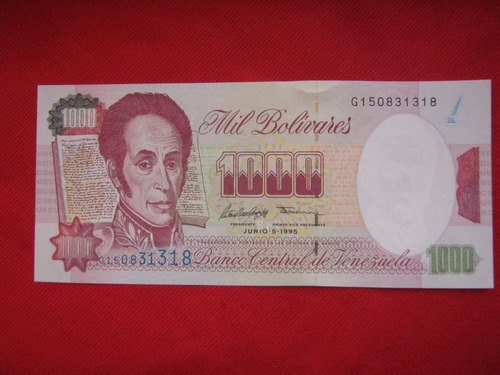 Venezuela 1000 Bolívares 05 Junio 1995