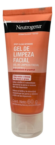 Gel De Limpieza Facial Neutrogena Deep Clean Piel Mixta 60g