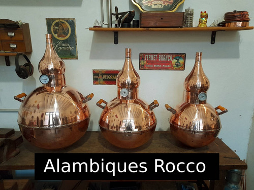 Alambique De Cobre 60 Litros Con Columna Y Quemador