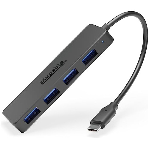 Adaptador Hub Usb C Usb, Hub Usb 3.0 De 4 Puertos, Divi...