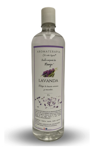 Aceite Para Masaje Spa Vacumterapia Maderoterapia Lavanda 1l