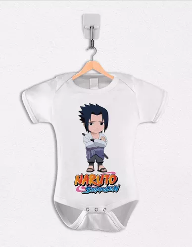 Body bebê roupa nenê criança Manga Naruto Sasuke Uchiha