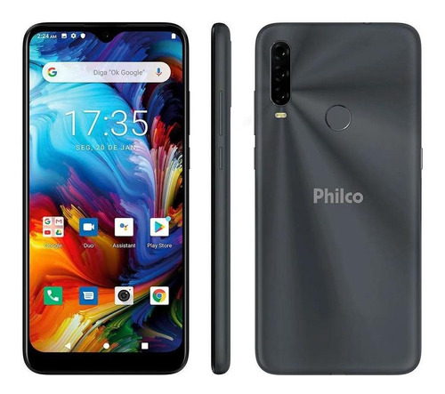 Smartphone Philco Hit P10 128gb 4gb Ram 6,2  Cinza Espacial