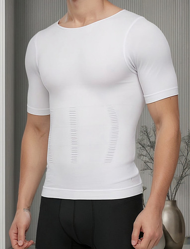 Camiseta De Gimnasio Moldeadora De Compresión Para Hombre
