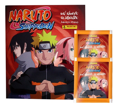 Álbum + 40 Sobres Naruto Shippuden: Un Nuevo Comienzo.