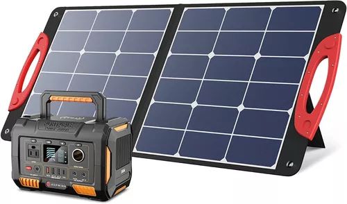 Generador solar, portátil con panel, linterna de estación de
