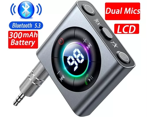 Adaptador receptor Bluetooth - Receptor de audio Bluetooth 5.3 Adaptador de  música inalámbrico para estéreo del hogar/estéreo del coche/receptor