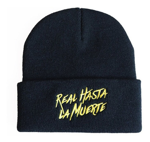 Vestido Real Hasta La Muerte Bordado Gorra De Punto De Lana