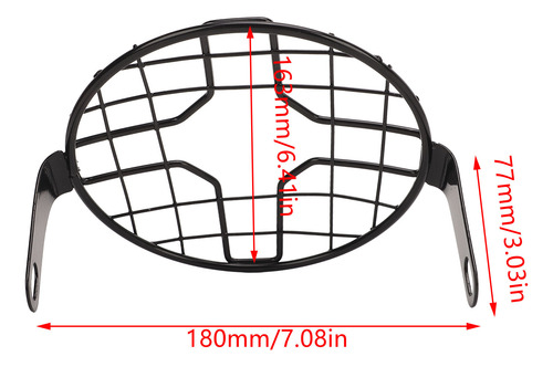 Funda Protectora De Faros, Rejilla, Malla Para Motocicleta