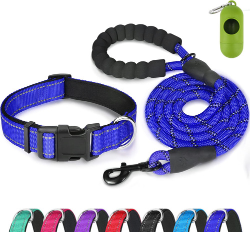 Juego De Correa Y Collar Para Perros Reflectantes Dynmeow, C