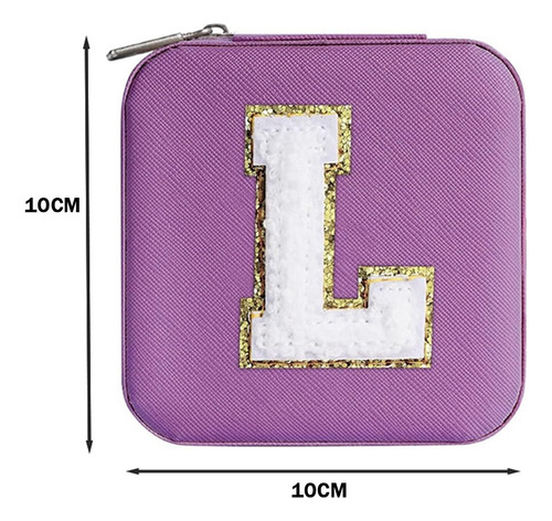 Joyero De Viaje Para Mujeres Y Niñas Con Iniciales Travel Je
