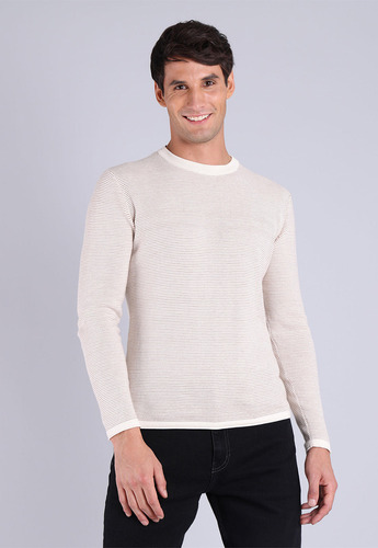Sweater Cuello Redondo A Rayas Hombre Esprit 073cc2i302