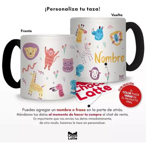 Taza Mágica Cambia Color Personalizada Con Foto Frase O Logo