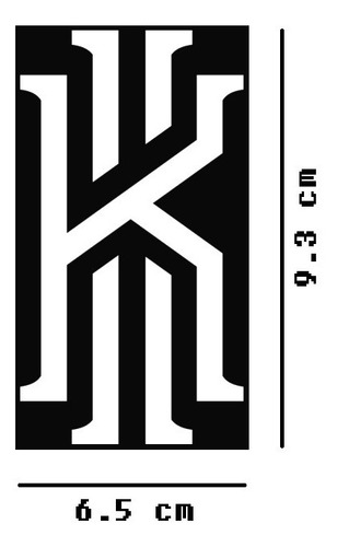Kyrie Irving Logo Sticker Vinil 2pzs Blanco $135 Mikegamesmx
