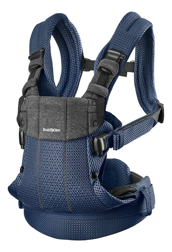 Mochila Portabebé Babybjã¶rn Harmony, 3d Mesh, Azul Marino