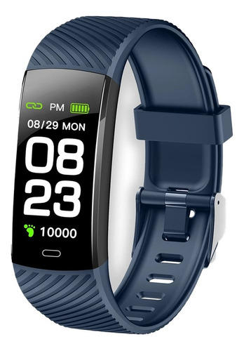 Relógio Smartwatch Xion X-watch55 Bluetooth Cor Da Caixa Preto Cor Da Pulseira Azul