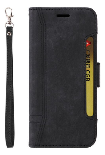 Funda De Teléfono Tipo Cartera Antihuellas De Pu Para Redmi