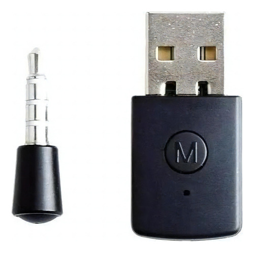 Adaptador Cables y adaptadores de audio y vídeo de 1 Cables y adaptadores de audio y video macho a 1 USB macho Genérica Adaptador Bluetooth Usb Fone De Ouvido Sem Fio Ps4 Dongle negro