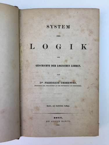 Marcas De Lectura De Carlos Astrada En System Der Logik.1865