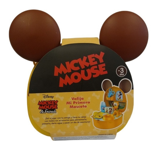 Imagen 1 de 7 de Valija Mickey Mouse 9214 Mi Primera Mascota