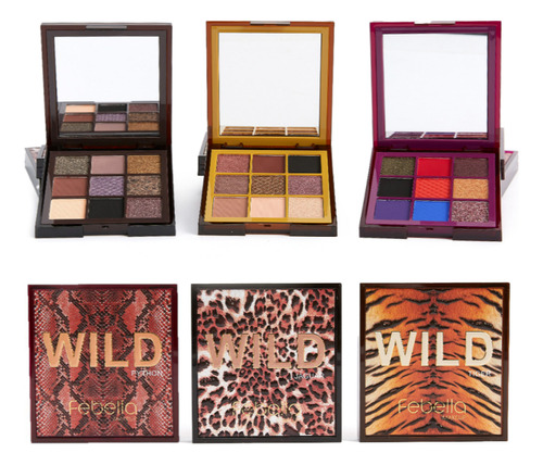 6 Paleta De Sombra Stay Wild Pso30329 Kit Febella Atacado Sj