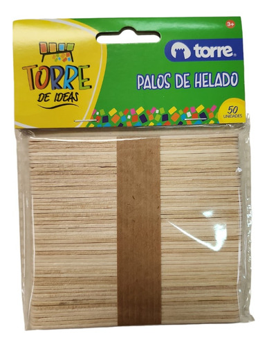 Pack 2 Unidad Palos De Helado Delgado 50un Natural 