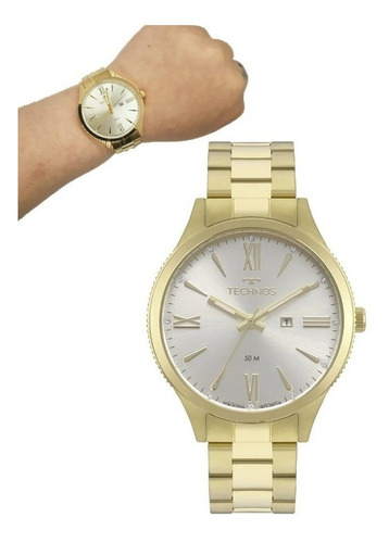 Relógio Technos Feminino Ref: 2015ccp/4k Fashion Dourado