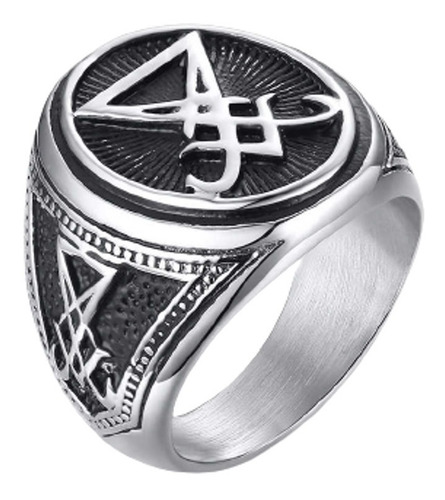 Lucifer Morningstar Satanás Anillo Acero Inoxidable Unisex