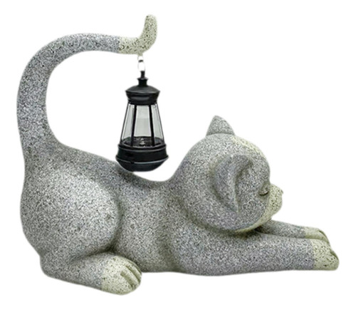 Estatua De Jardín Al Aire Libre De Gato, Regalo De Resina,
